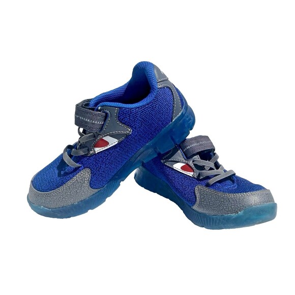 Stride Rite Made to Play Kids Size 1 Shark Shoes Water Blue Lighted Hook & Loop - Picture 3 of 13